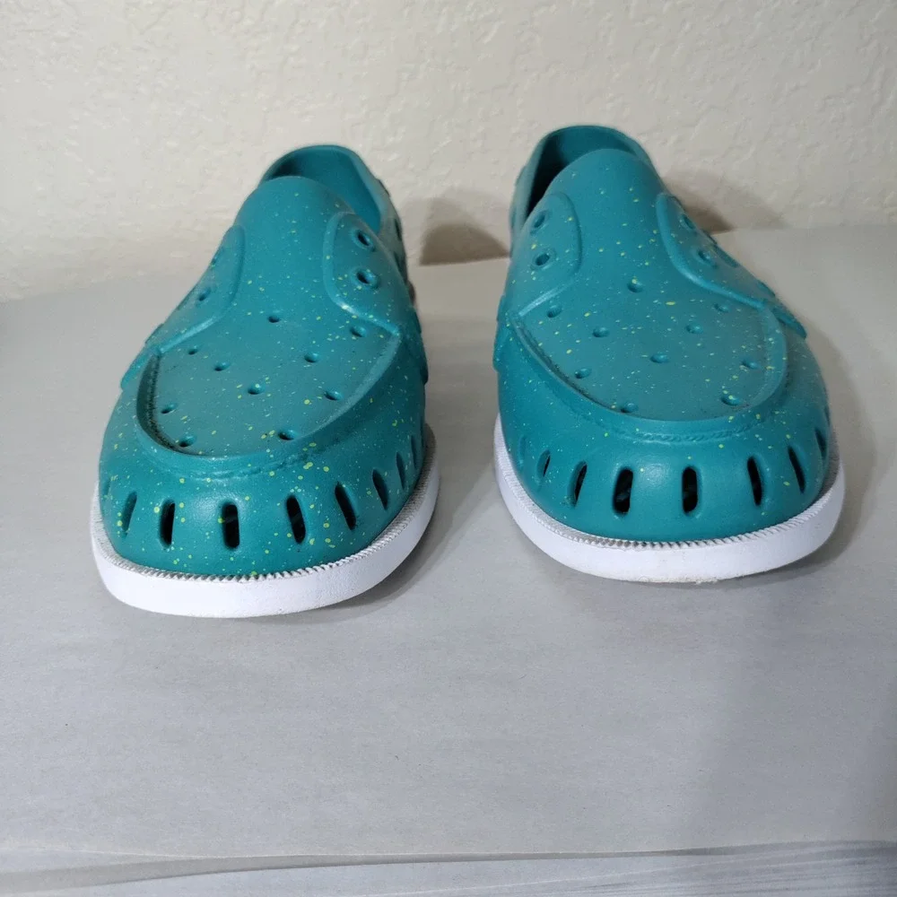 Sperry Authentic Original Float Boat Shoes Teal Splatter Mens 10 Womens 12